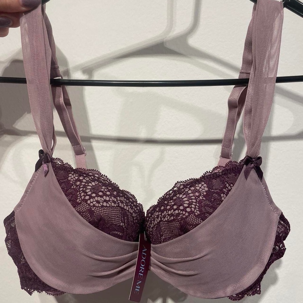 stunning lacey purple bra